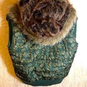 MAURICES vest with Fur hood